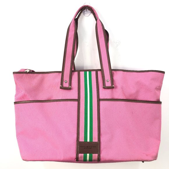 Tommy Hilfiger Handbags - Tommy Hilfiger Pink Large Canvas Travel Tote Bag